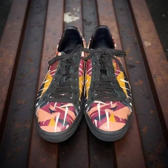 Men’s Puma Clyde Moon Jungle in Puma Black & Natural Vachetta PUMA SELECT Size 9 - Picture 1 of 13